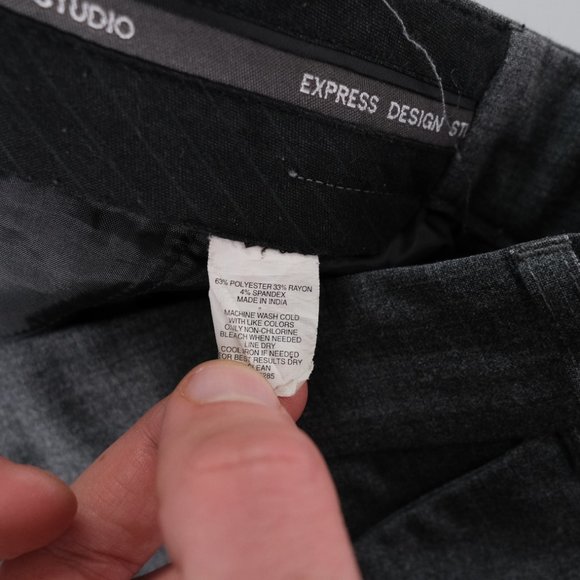 Express Design Studio Womens Gray Editor Career Dress Wide Leg Pants 6 - Picture 8 of 12